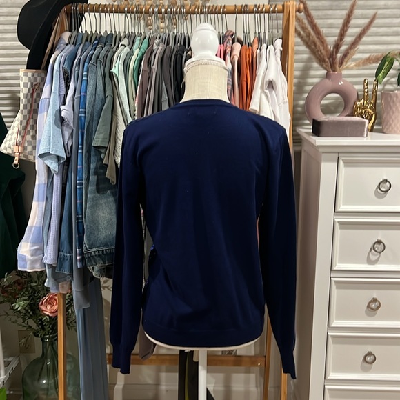 Melrose Chic | Blue Sequins Front Cardigan size Large - Picture 5 of 11